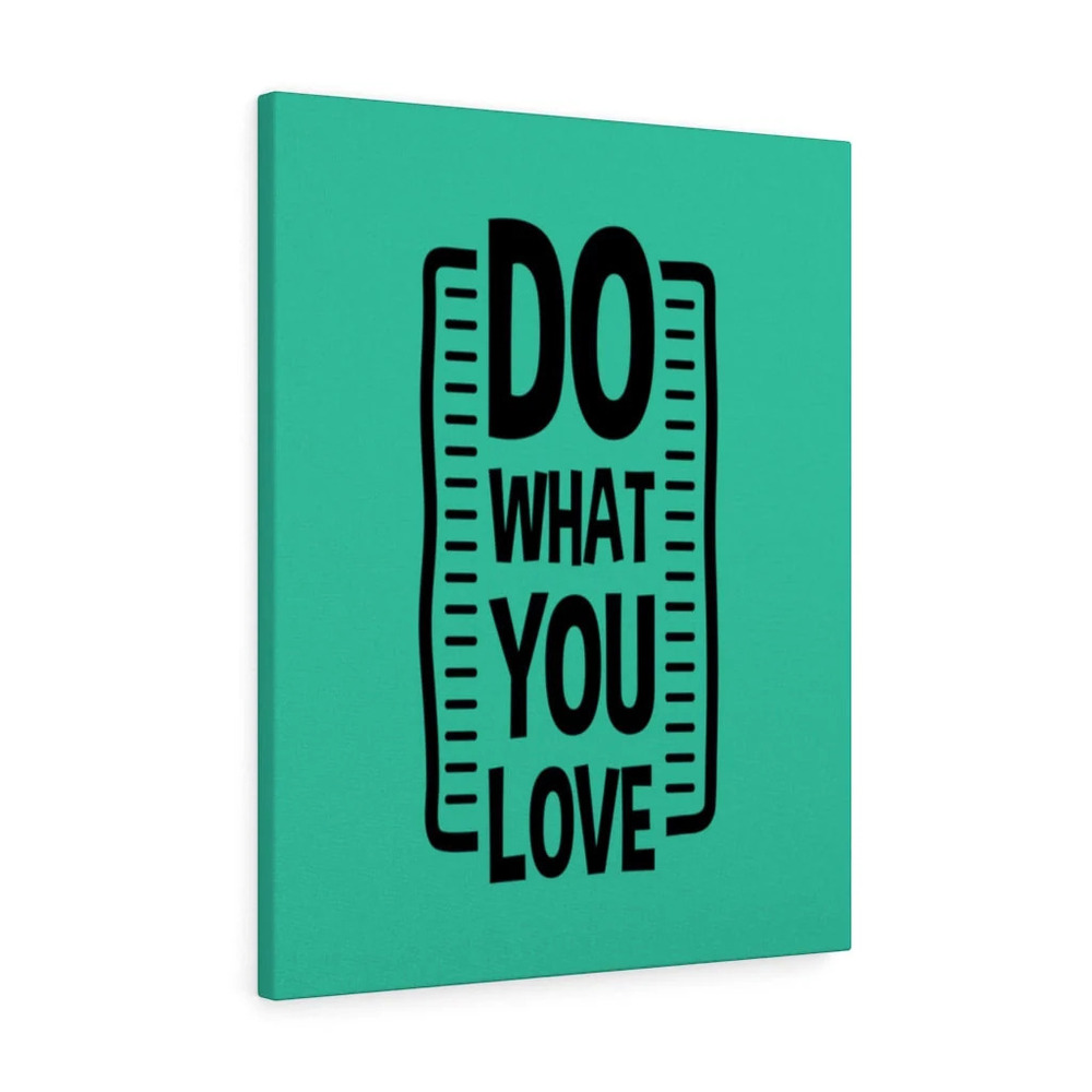 Inspirational Wall Art Do What You Love Green Wall Art Motivation for Inspiring